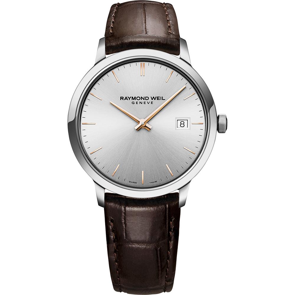 Raymond Weil 5485-SL5-65001 Toccata Men&#39;s Classic Brown Leather Strap Quartz Watch