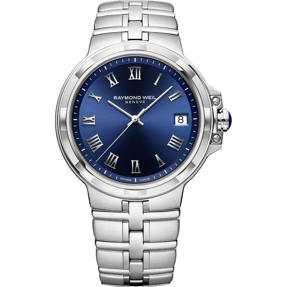 Raymond Weil Parsifal Classic Blue Dial Bracelet Men&#39;s Watch 5580-ST-00508