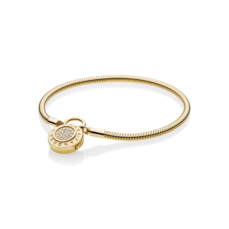 Pandora Shine Snake Bracelet, Signature Padlock