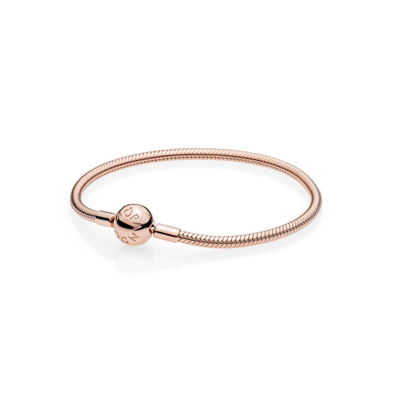 Pandora Moments Rose gold-plated Snake Chain Bracelet