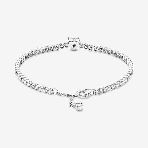 Pandora Sparkling Heart Tennis Bracelet