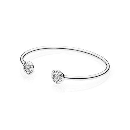 Pandora Logo Pave Open Bangle 590528CZ