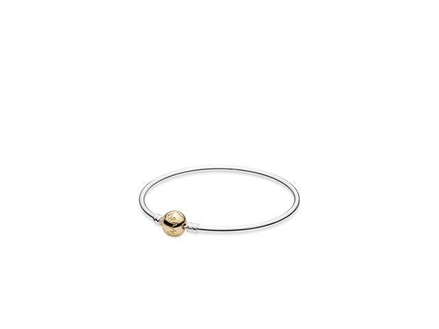 Pandora Silver Bangle With 14K Clasp