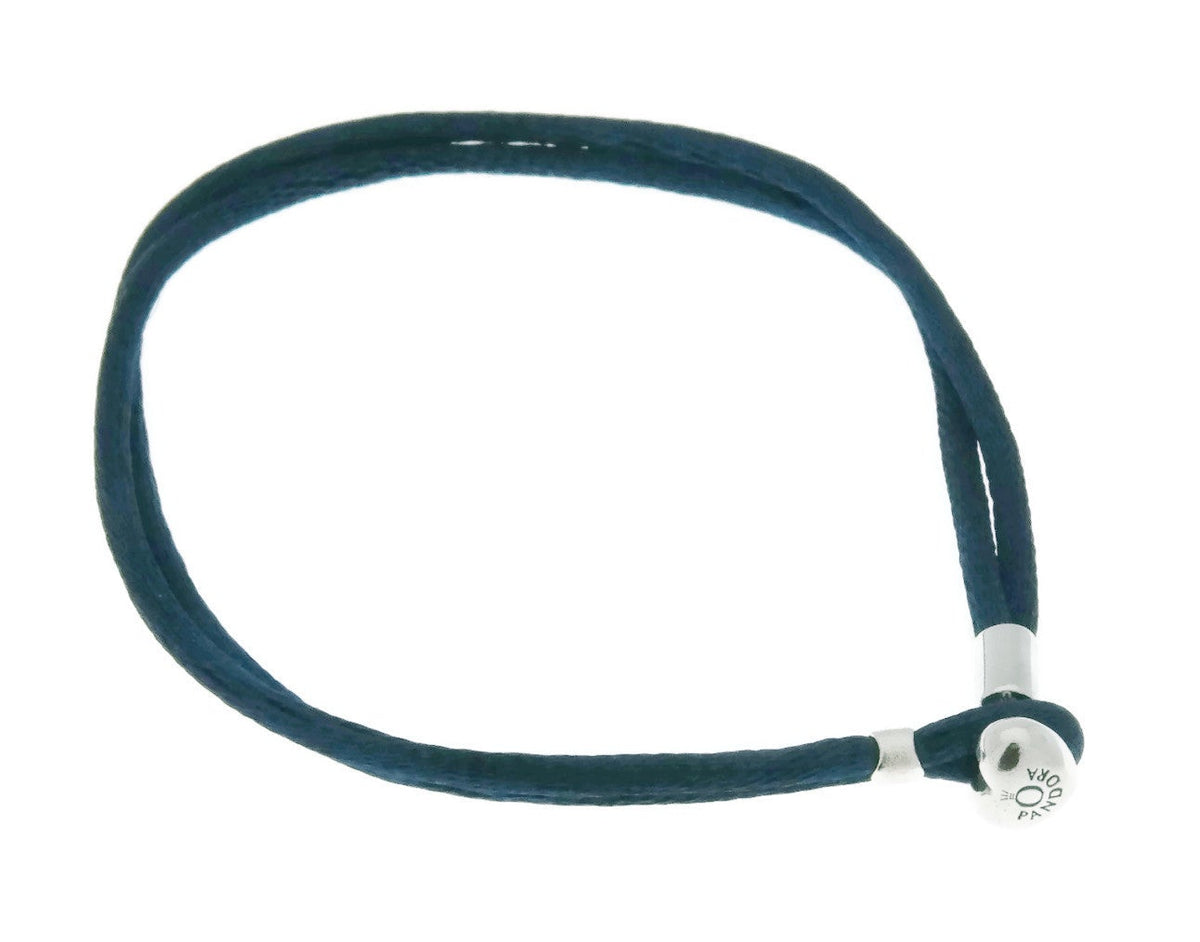 Pandora Moments Fabric Cord Bracelet, Dark Blue