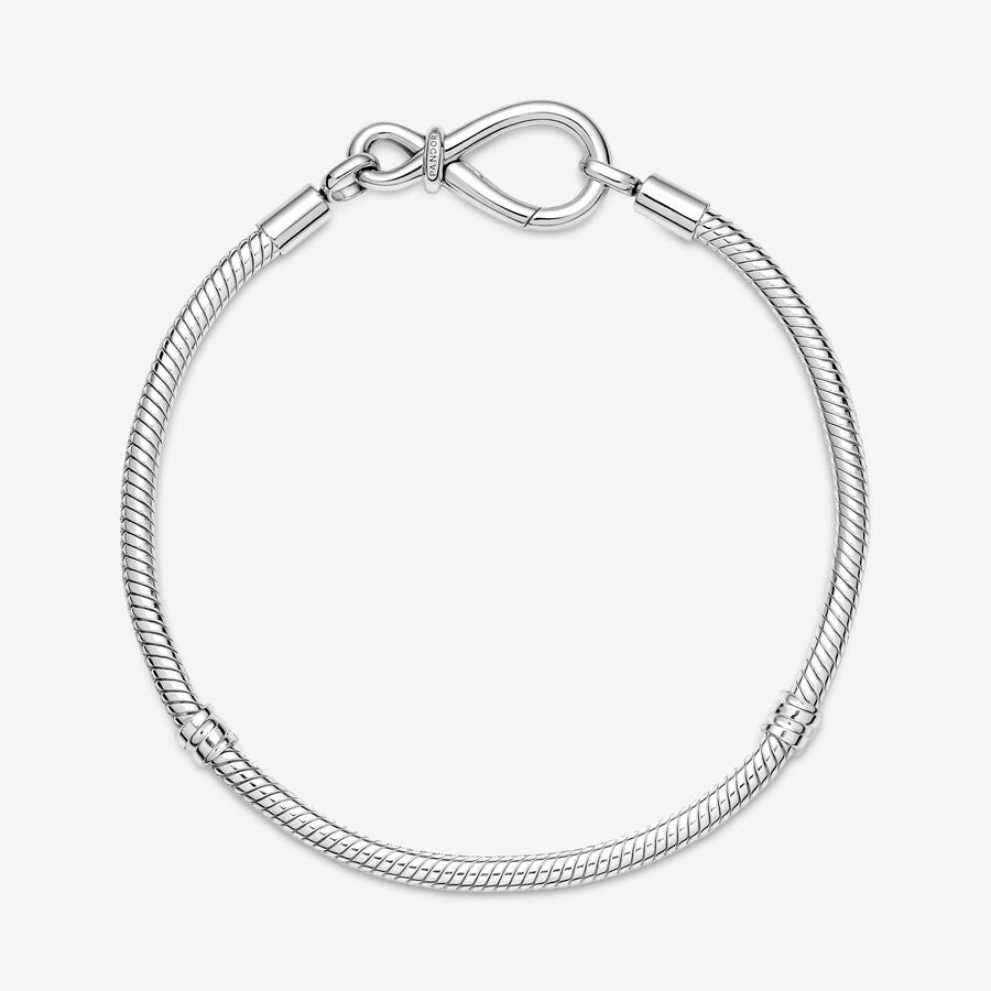 Pandora Moments Infinity Knot Snake Chain Bracelet 