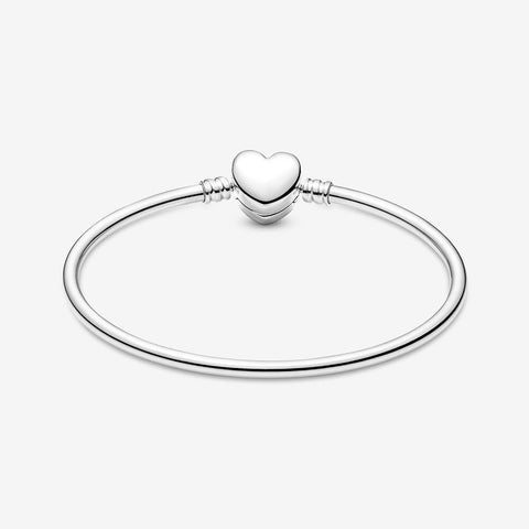 Limited Edition Pandora Moments Entwined Infinite Hearts Clasp Bangle