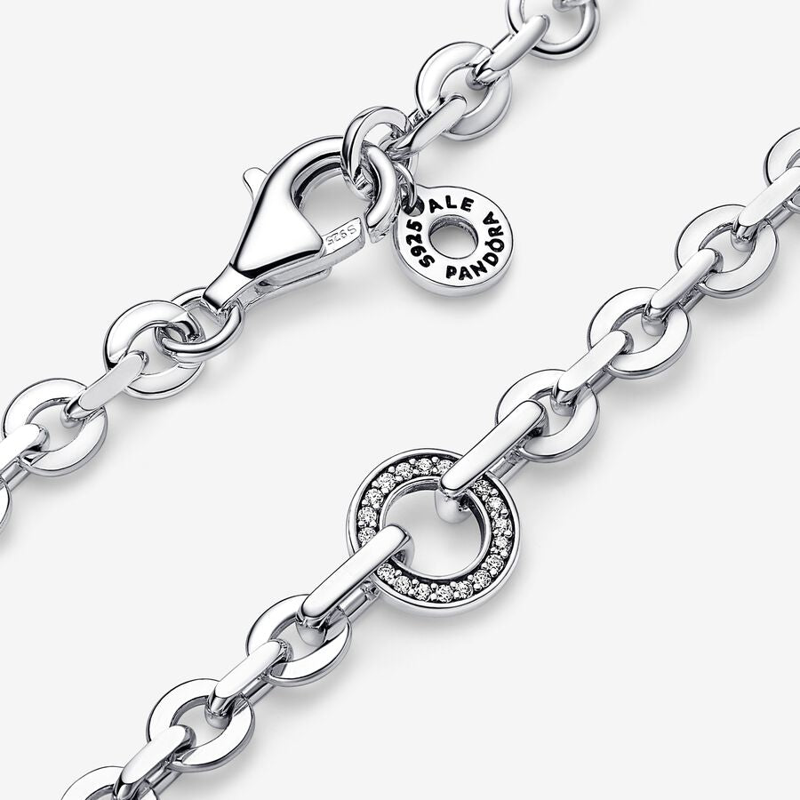 Pandora Signature Pave Bold Chain Bracelet