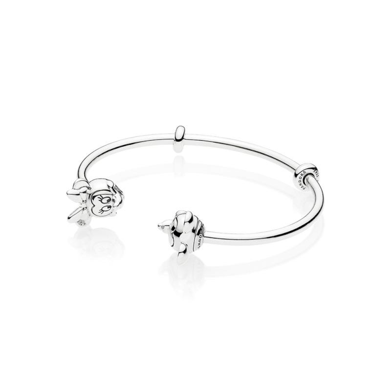 Pandora Disney Open Bangle In Sterling Silver