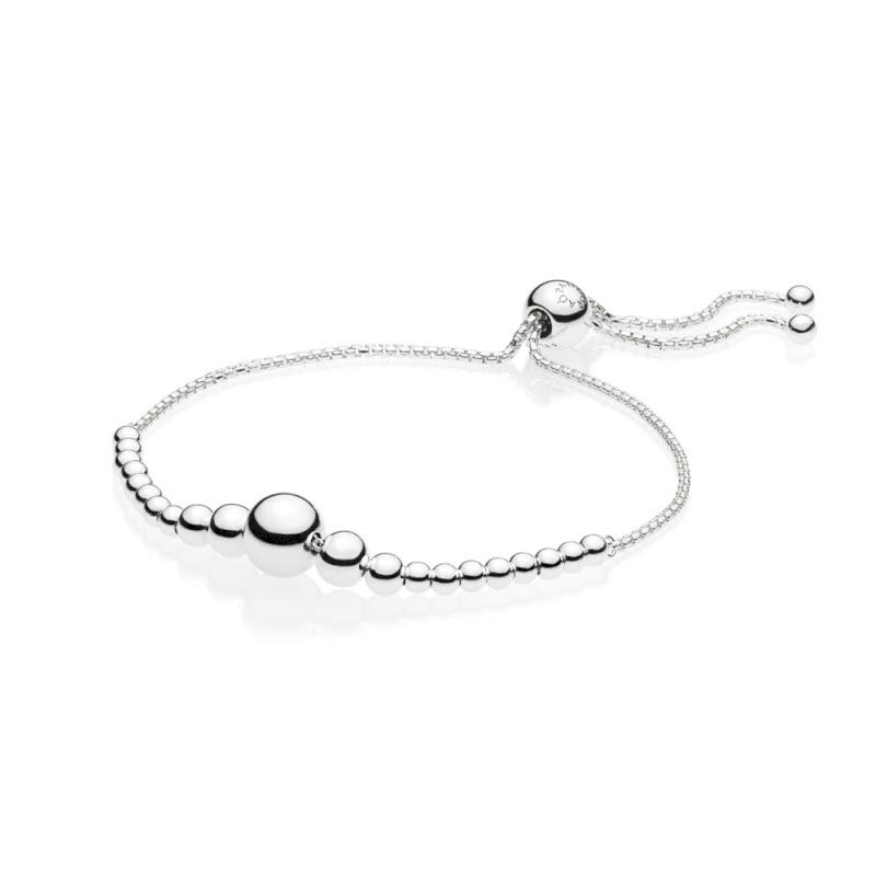 Pandora Beaded Bracelet In Sterling Silver