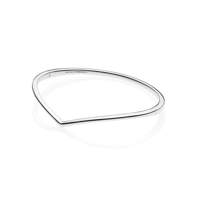 Pandora Wishbone Silver Bangle