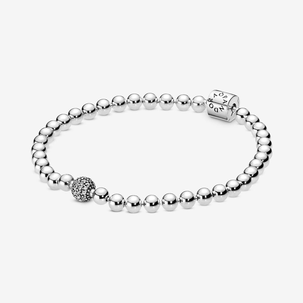 Pandora Beads &amp; Pave Bracelet