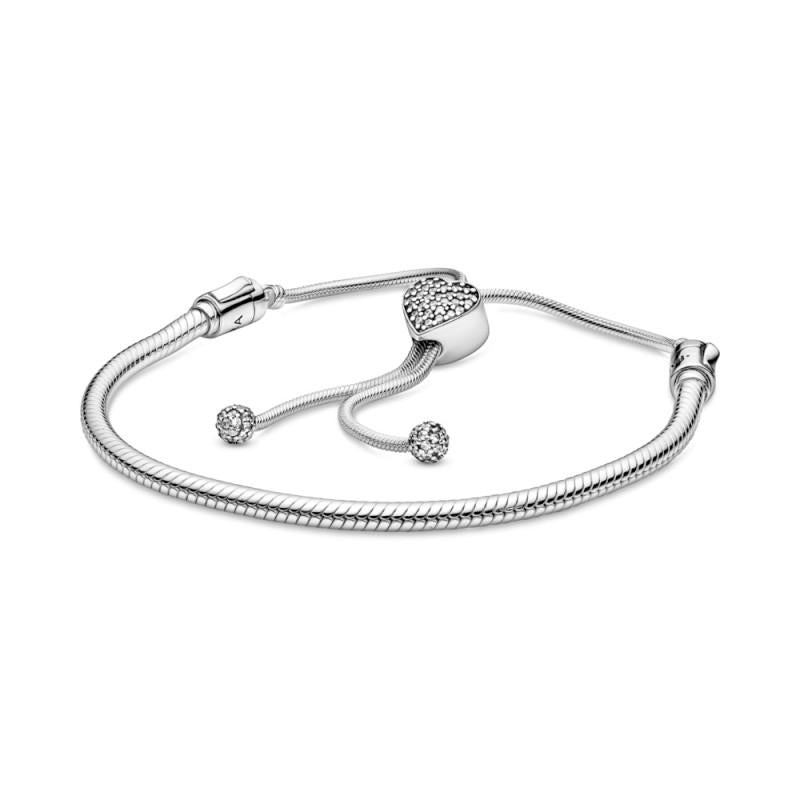 Pandora Snake Chain Sterling Silver Slider Bracelet