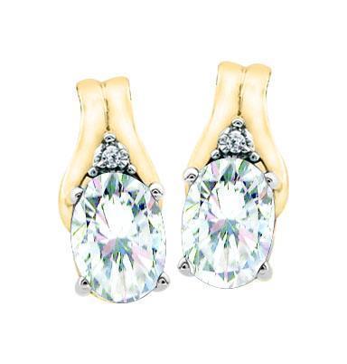 Diamond Classic J Hoop set with 1.000tdw in 10K White Gold