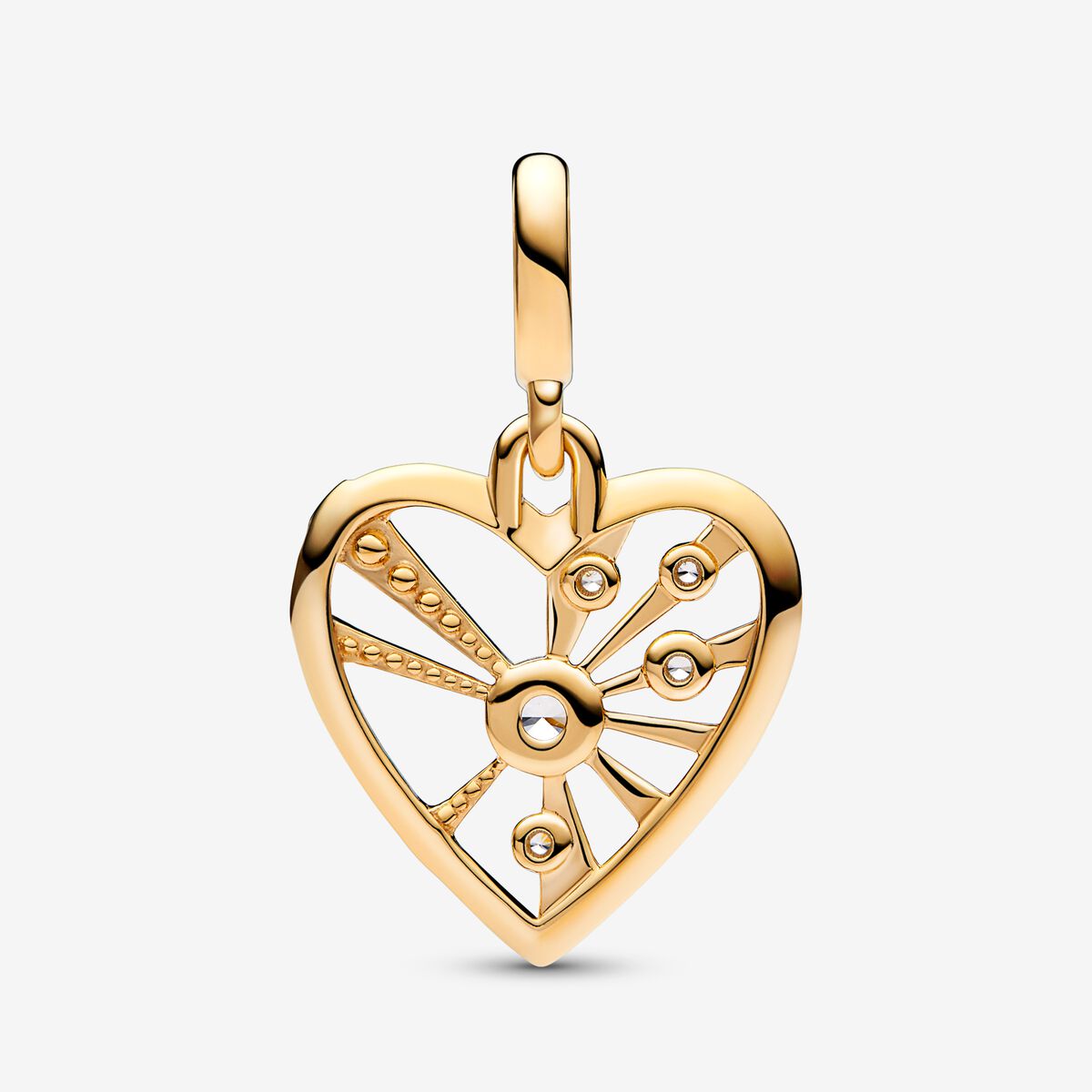 Pandora ME Heart &amp; Rays Medallion