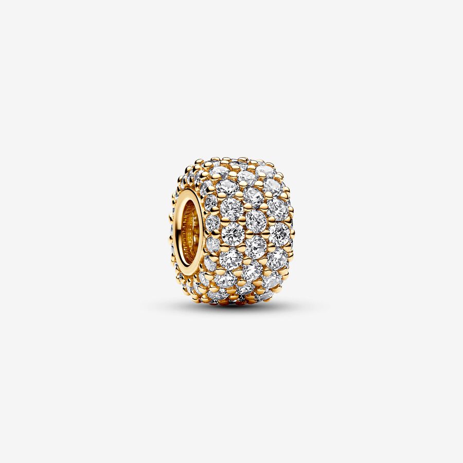 Pandora Sparkling Pave Triple-row Charm 762820C01