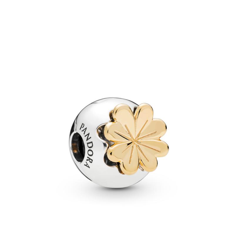 Pandora Lucky Four-Leaf Clover Clip Charm