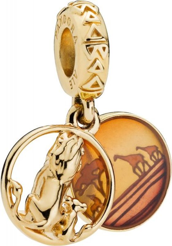 Pandora Disney, Simba and Mufasa Sunset Dangle Charm
