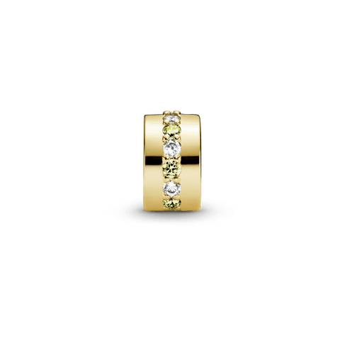 Pandora Yellow Sparkling Row Clip Charm
