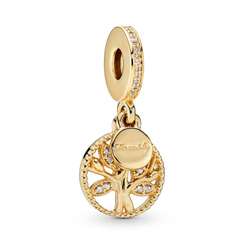 Pandora Sparkling Family Tree Dangle Charm Clear Cz