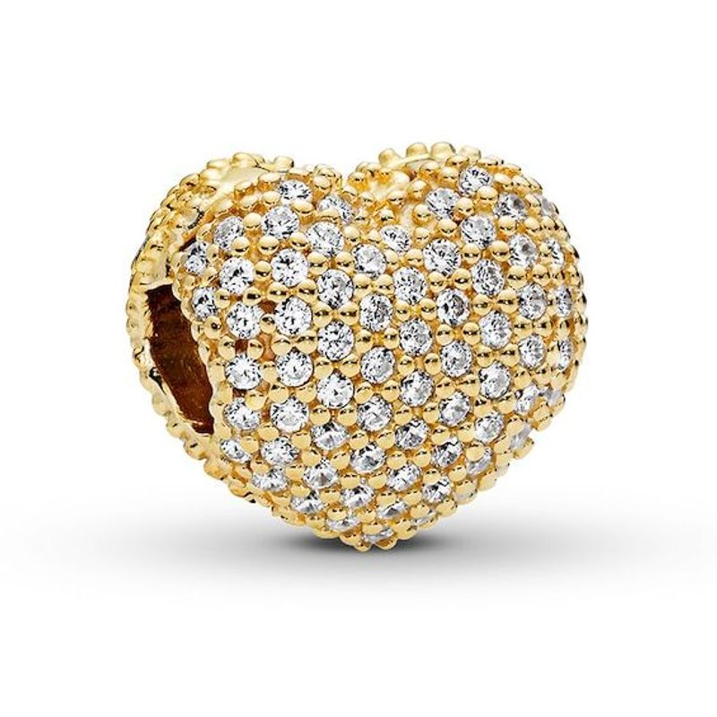 Pandora Pave Heart Clip Charm