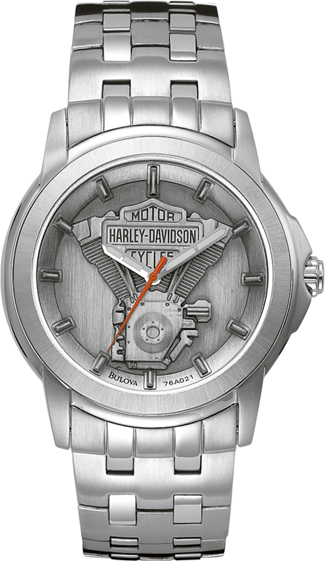 Harley Davidson Medallion Quartz Mens Watch 76A021