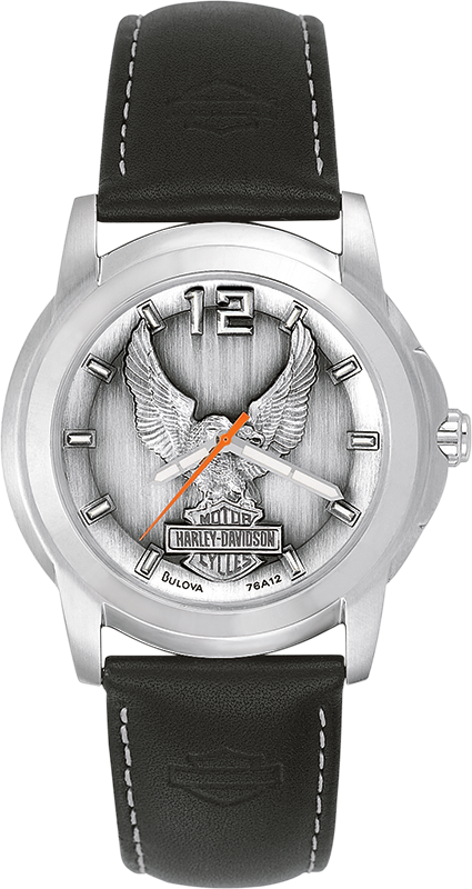 Harley Davidson Medallion Quartz Mens Watch 76A12