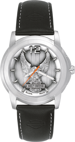Harley Davidson Medallion Quartz Mens Watch 76A12