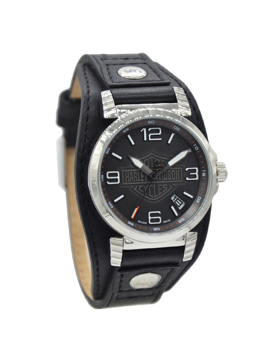 Harley Davidson Bar &amp; Shield Quartz Mens Watch 76B163