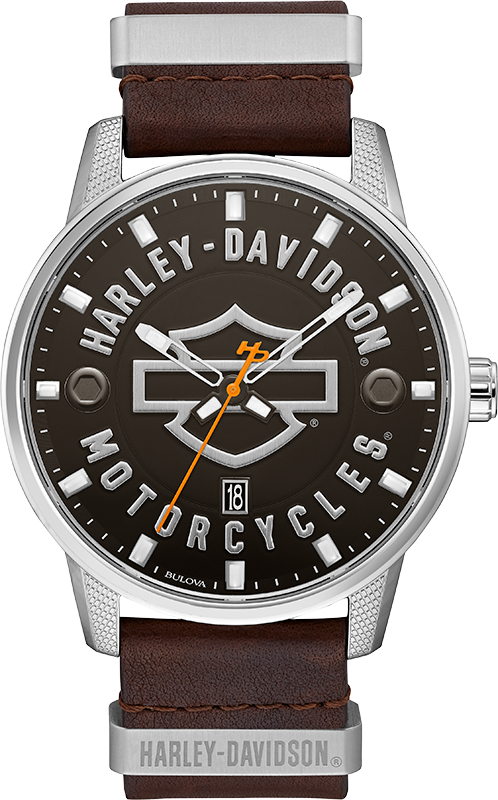 Harley Davidson Bar &amp; Shield Quartz Mens Watch 76B178