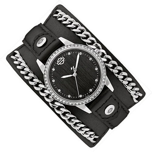 Harley Davidson Bar &amp; Shield Quartz Womens Watch 76L184