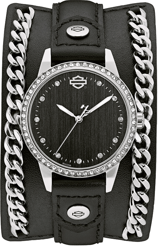 Harley Davidson Bar &amp; Shield Quartz Womens Watch 76L184