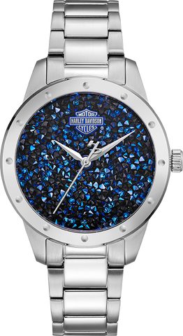 Harley Davidson Bar & Shield Quartz Womens Watch 76L188