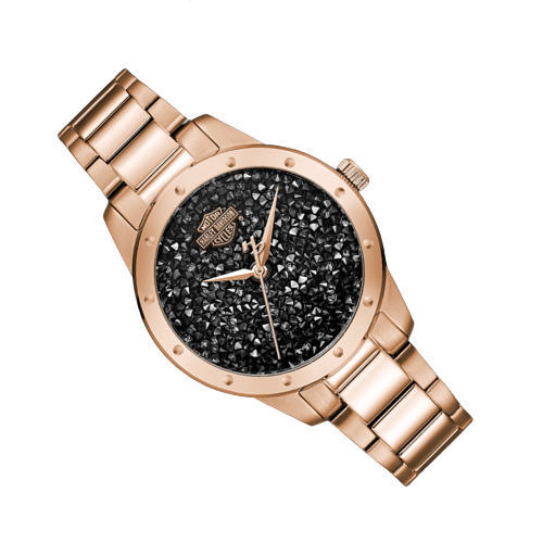 Harley Davidson Bar &amp; Shield Quartz Womens Watch 77L108