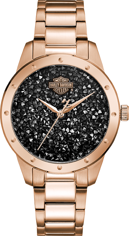 Harley Davidson Bar &amp; Shield Quartz Womens Watch 77L108