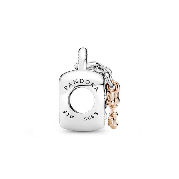 Pandora Disney Mickey Mouse And Minnie Mouse Padlock Charm
