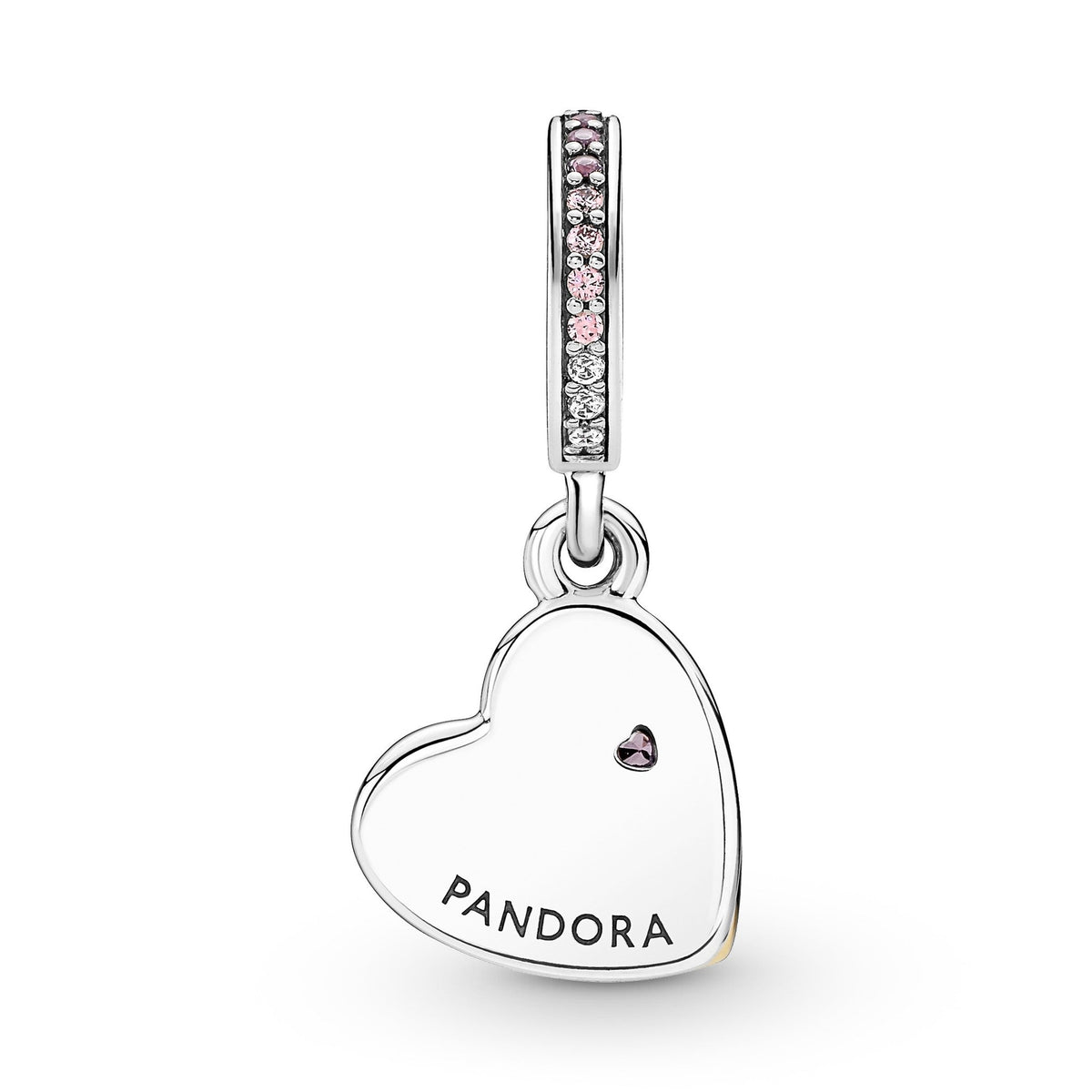 Pandora Entwined Infinite Hearts Double Dangle Charm