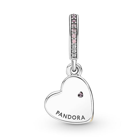 Pandora Entwined Infinite Hearts Double Dangle Charm