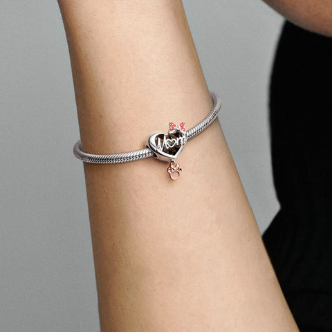 Pandora Disney Minnie Mouse Mum Heart Charm