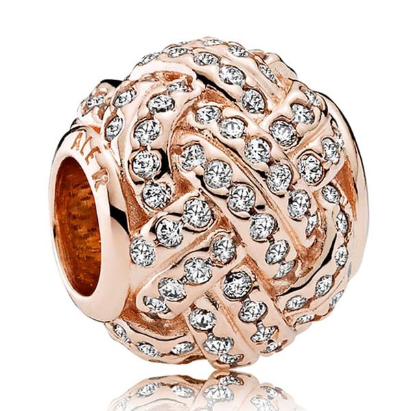 Pandora Shimmering Knot Charm