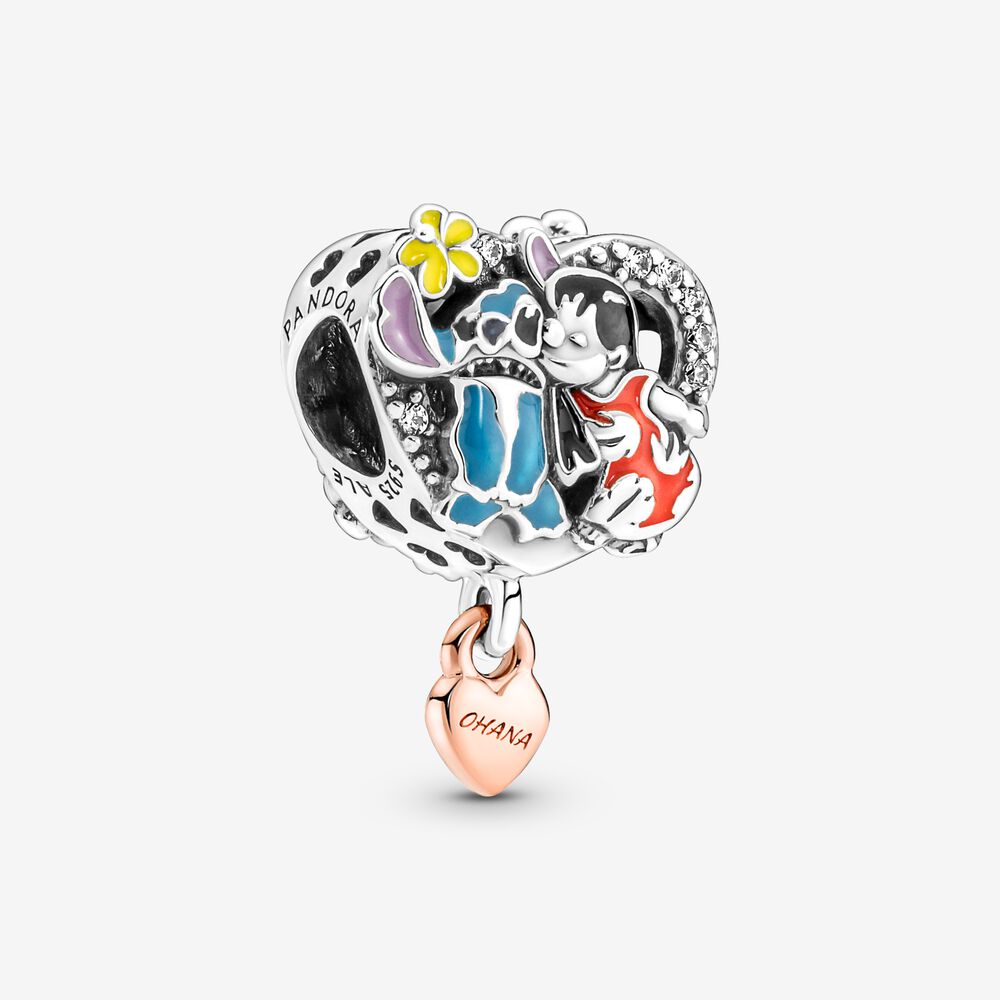 Pandora Disney Ohana Lilo &amp; Stitch Inspired Charm
