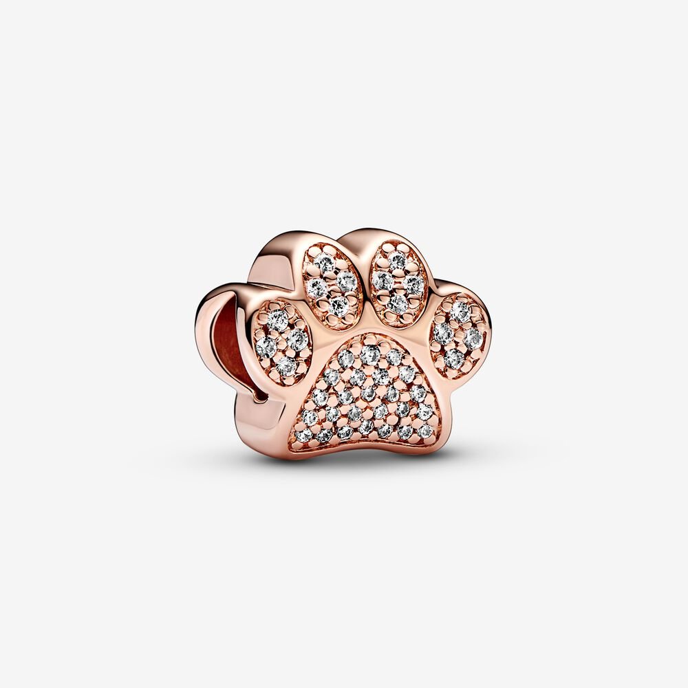 Pandora Sparkling Paw Print Charm 781714C01