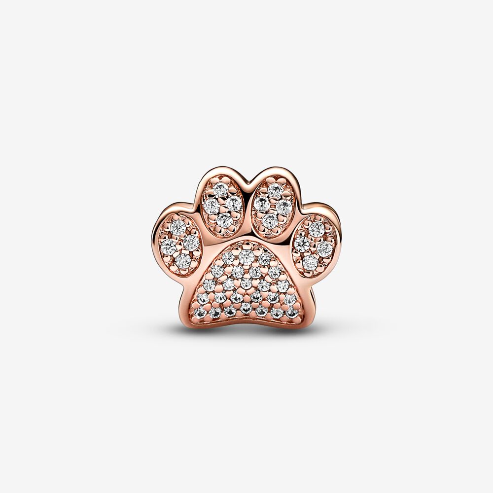 Pandora Sparkling Paw Print Charm 781714C01