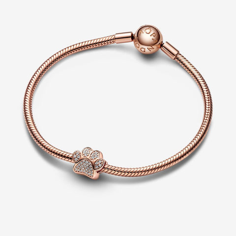 Pandora Sparkling Paw Print Charm 781714C01
