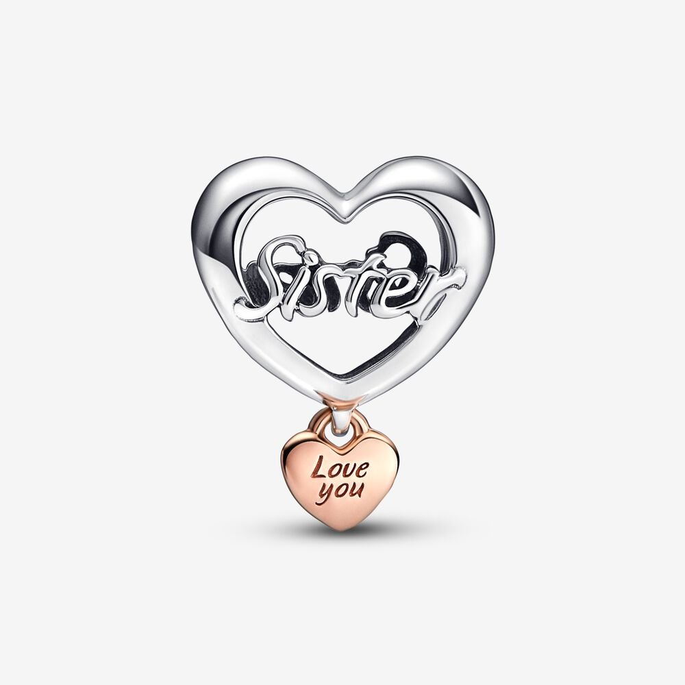 Pandora Love You Sister Heart Charm