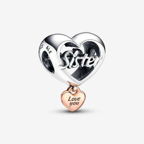 Pandora Love You Sister Heart Charm