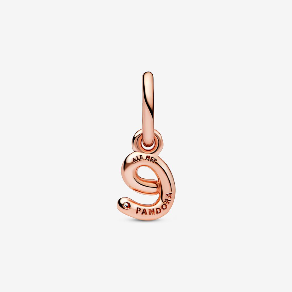 Pandora Letter E Script Alphabet Dangle Charm