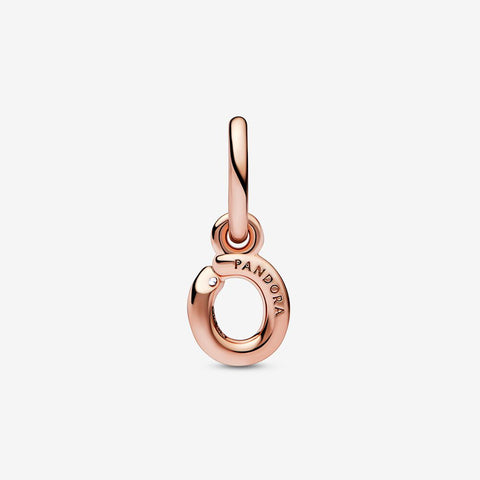 Pandora Letter o Script Alphabet Dangle Charm