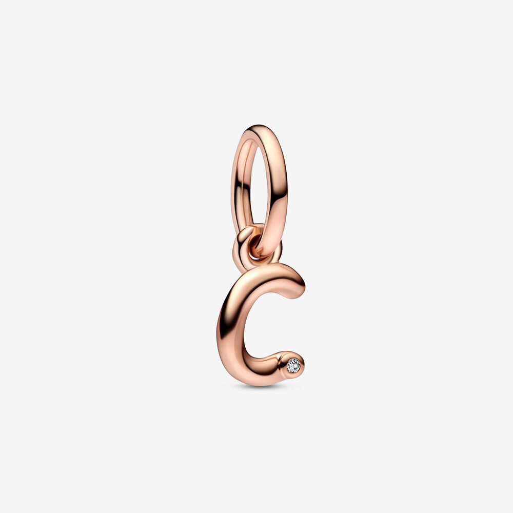 Pandora Letter C Script Alphabet Dangle Charm