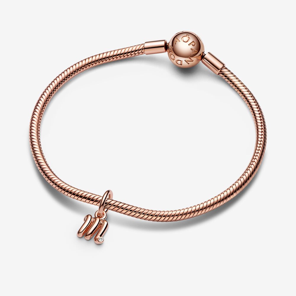 Pandora Script Pandora Letter M Script Alphabet Dangle Charm - Stylessence Fine Jewellery