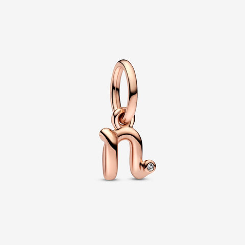 Pandora Letter n Script Alphabet Dangle Charm